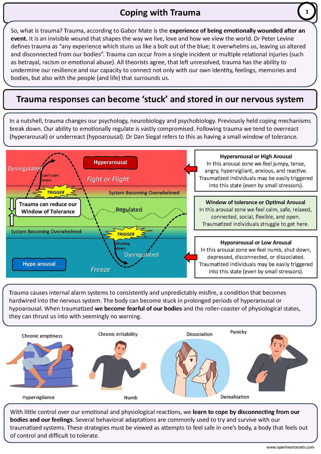 Trauma Coping Reactions: PDF Version