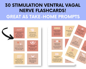 Polyvagal Workbook Plus 30 Calming Flashcards