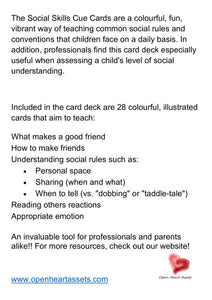 My Social Skills Cue Cards Page 56