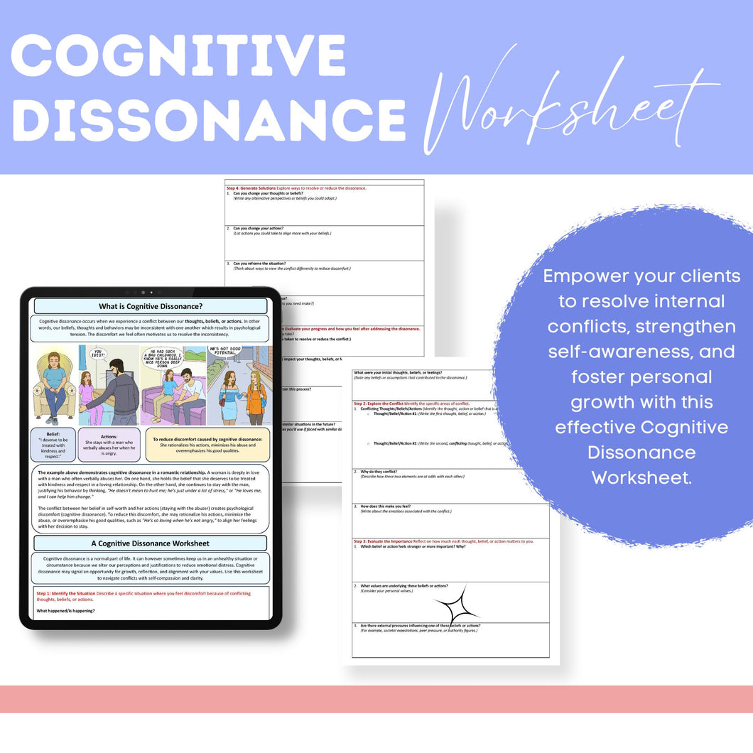 Cognitive Dissonance Worksheet