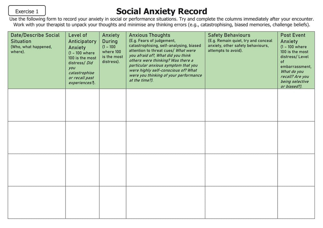 The Social Anxiety Tool Kit Page 52