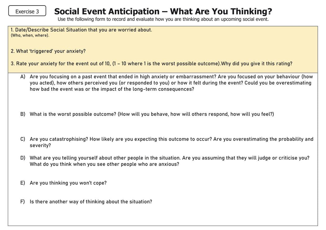 The Social Anxiety Tool Kit Page 56