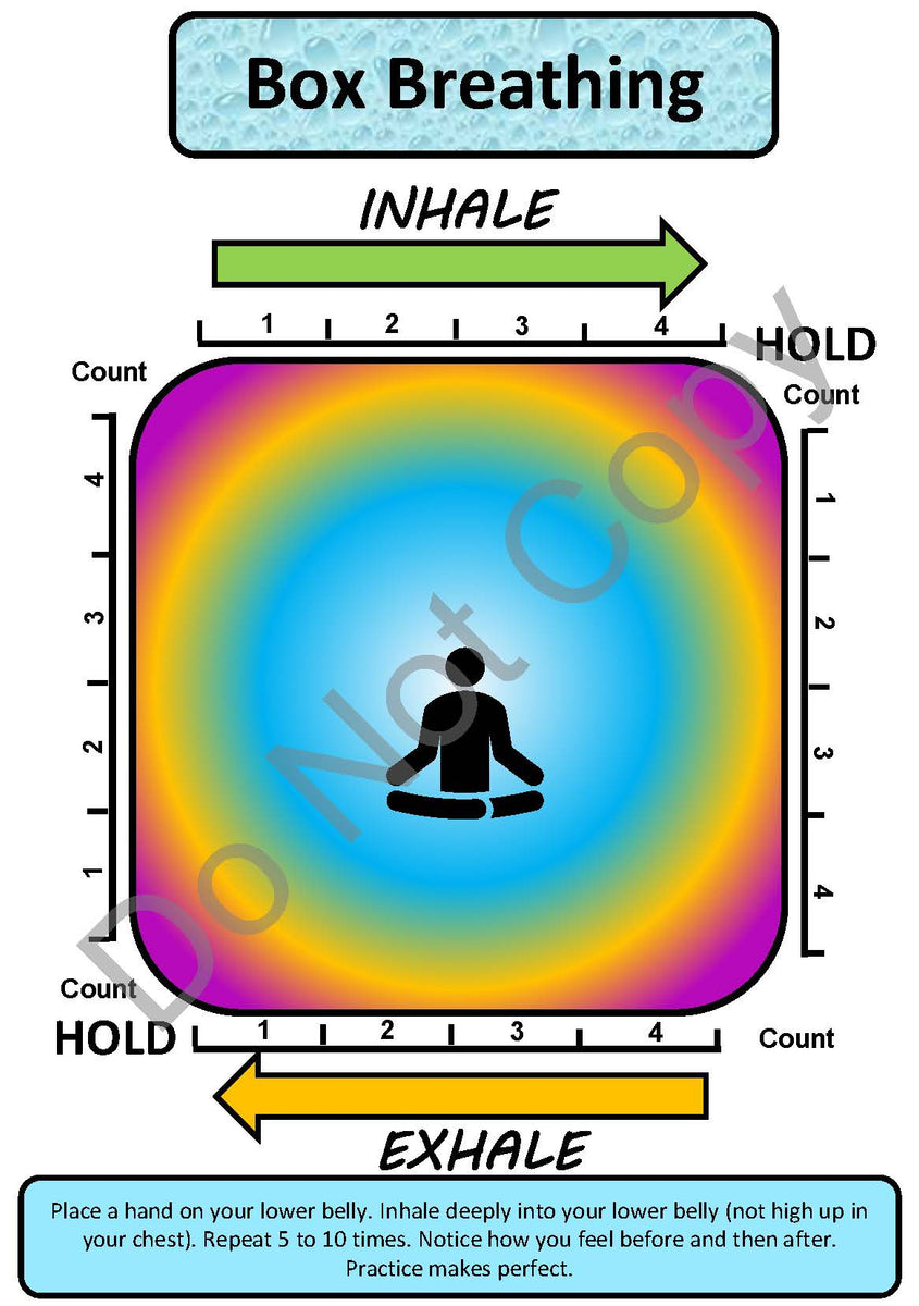 Box Breathing Handout | Based on clinically validated interventions.