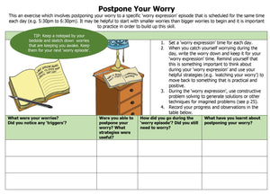 Generalized Anxiety Disorder Tool Kit- Instant PDF Download