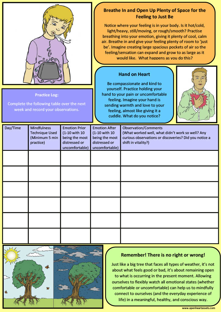 Mindfulness Handout Bundle Page 3