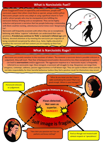 What is Narcissistic Fuel and Narcissistic Rage Handout